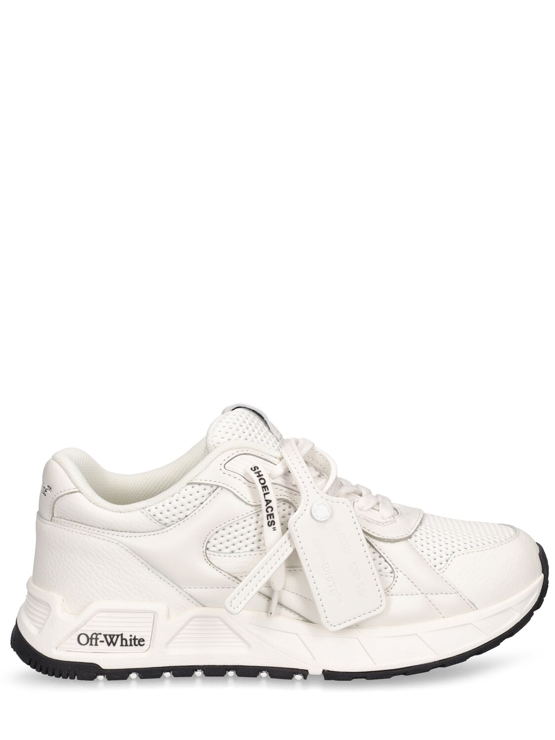 Shop Off-white 20mm Kick Off Leather Sneakers In White