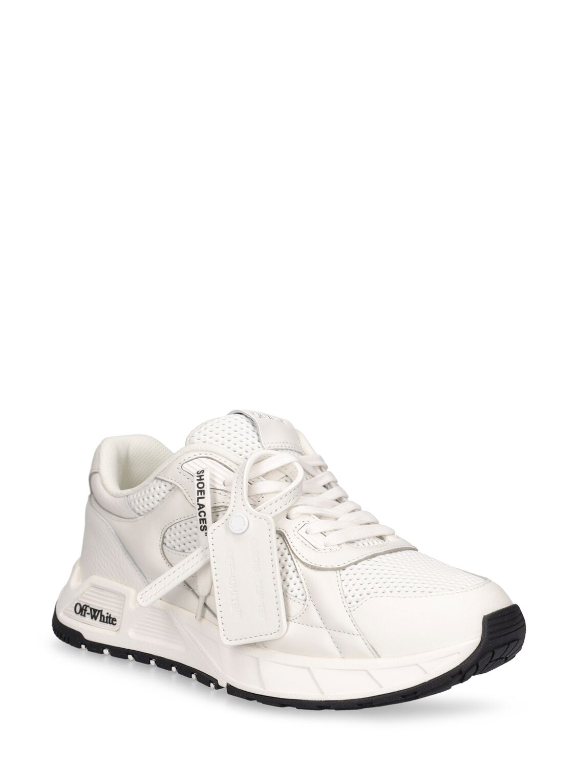 Shop Off-white 20mm Kick Off Leather Sneakers In White