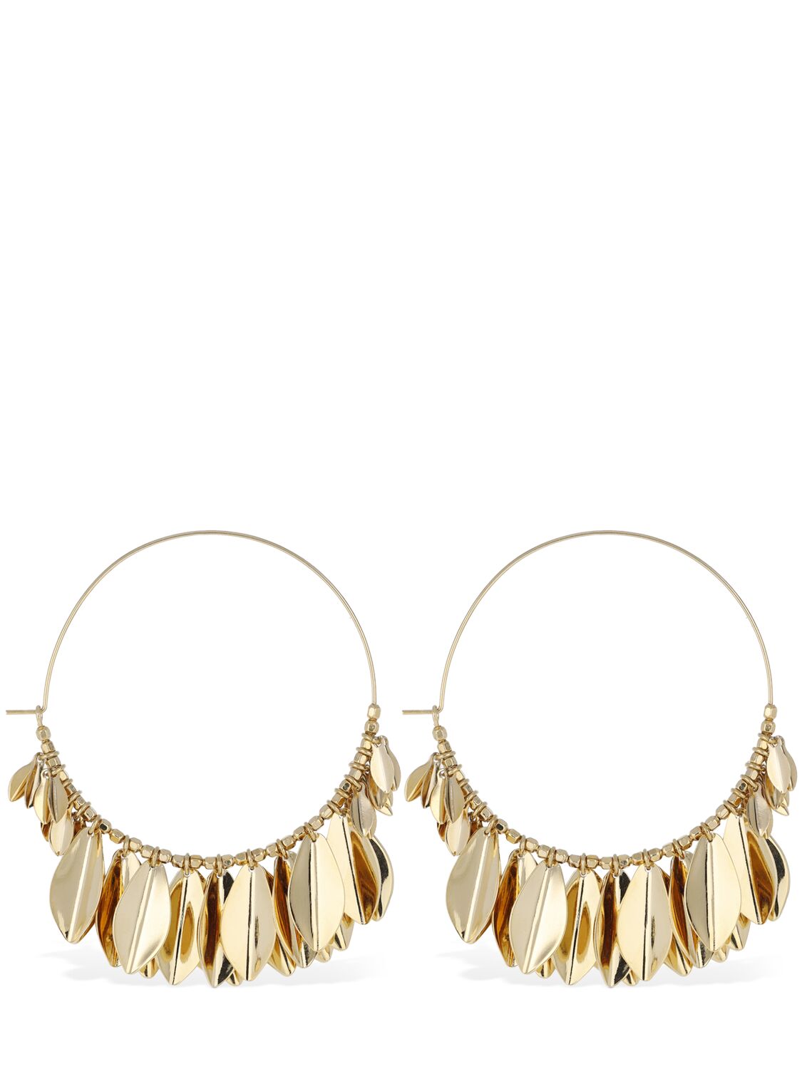 Isabel Marant Shiny Lea Hoop Earrings In Gold
