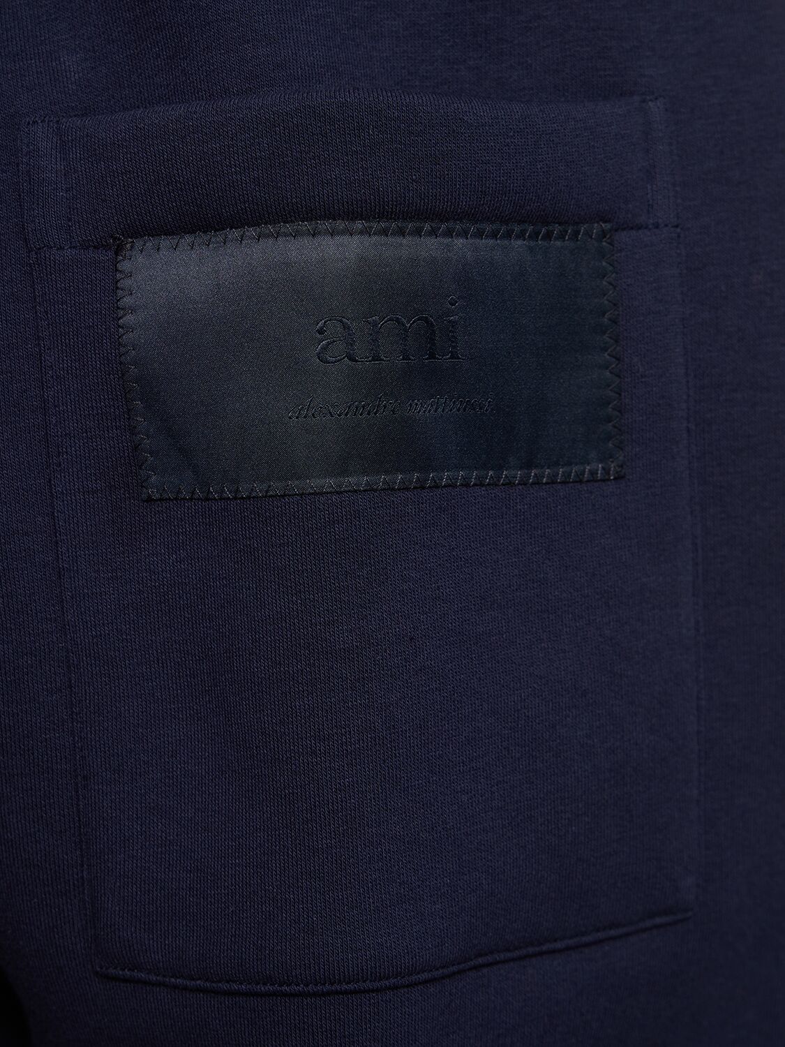 AMI ALEXANDRE MATTIUSSI LOGO PATCH SWEATPANTS 