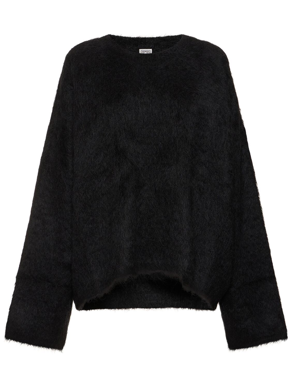 Boxy Alpaca Blend Knit Sweater – WOMEN > CLOTHING > KNITWEAR
