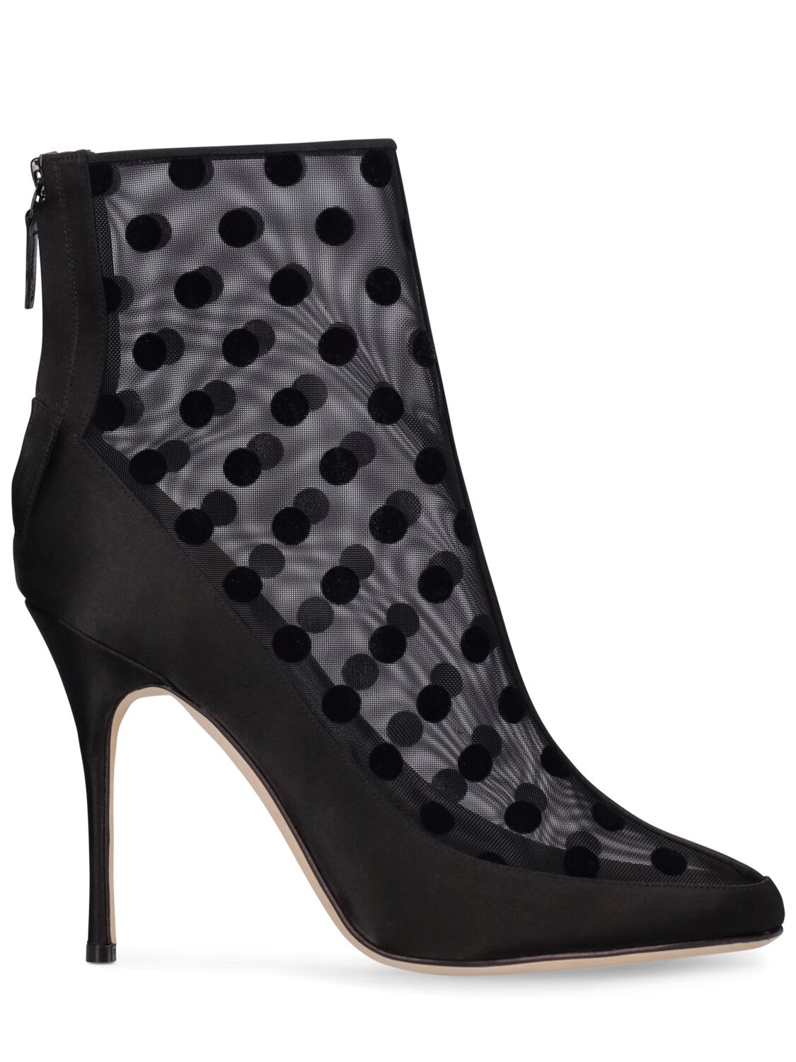 105mm Mukinka Mesh Ankle Boots – WOMEN > SHOES > BOOTS