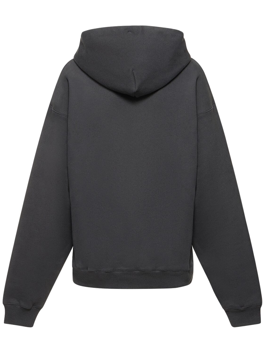 Shop Lemaire Cotton Blend Hoodie In Grau