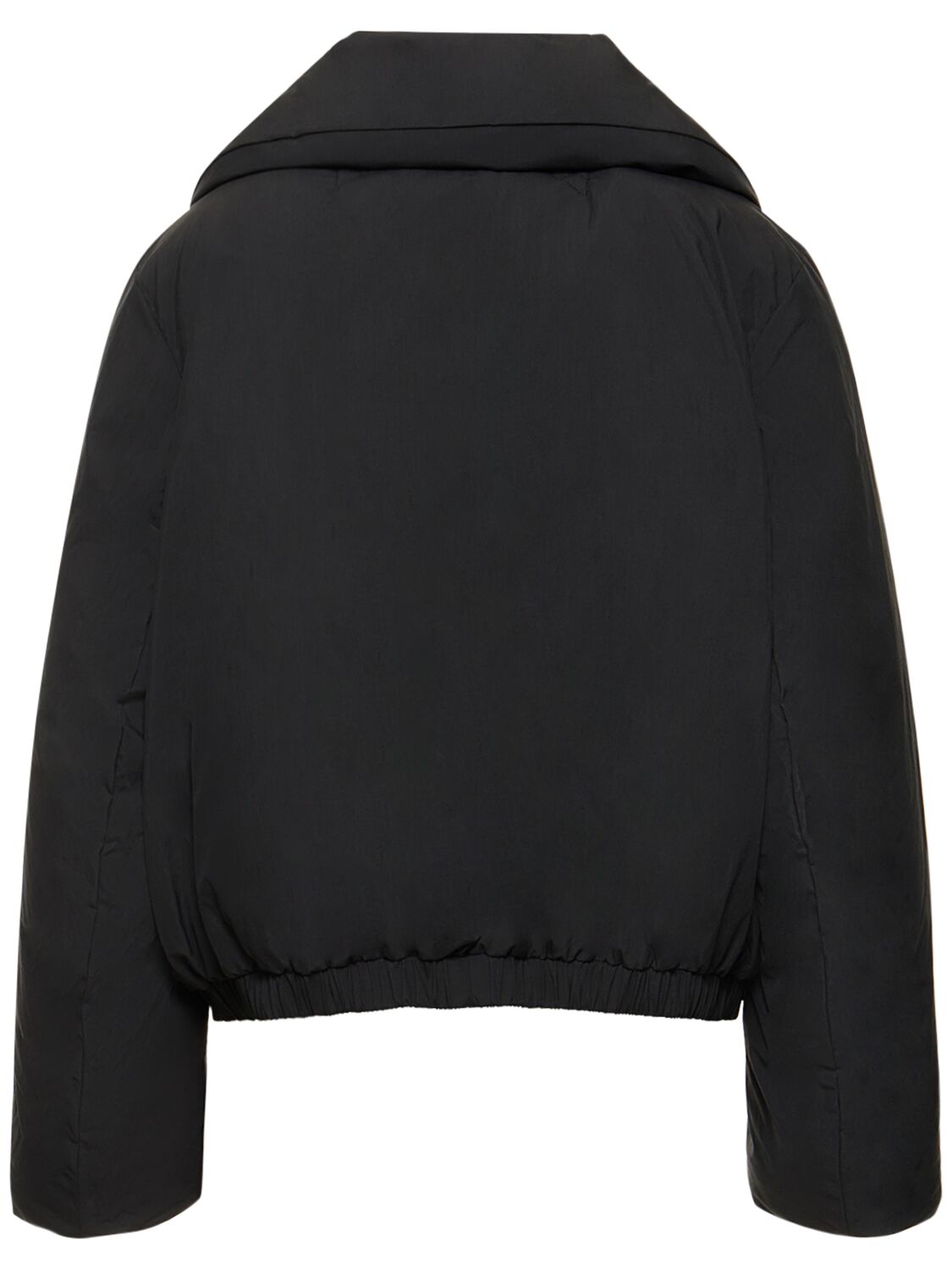 Shop Lemaire Cotton Caban Puffer Jacket In Black
