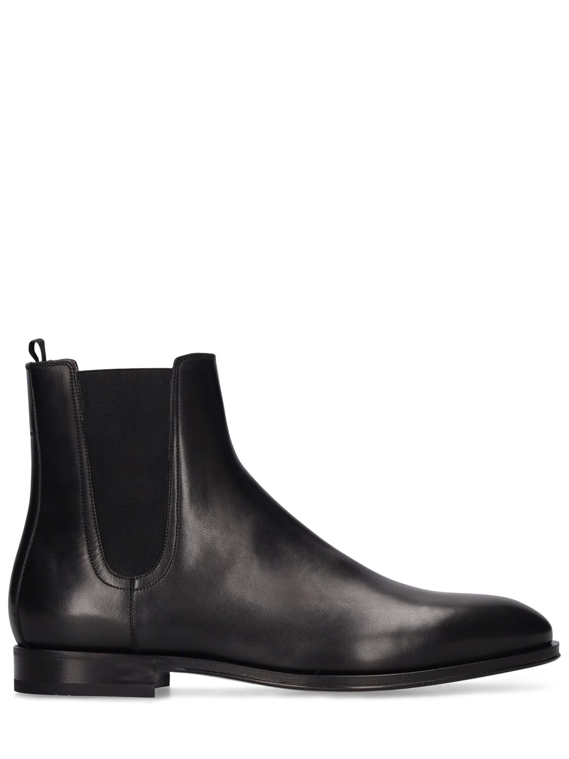Shop Ferragamo Falco Leather Boots In Black