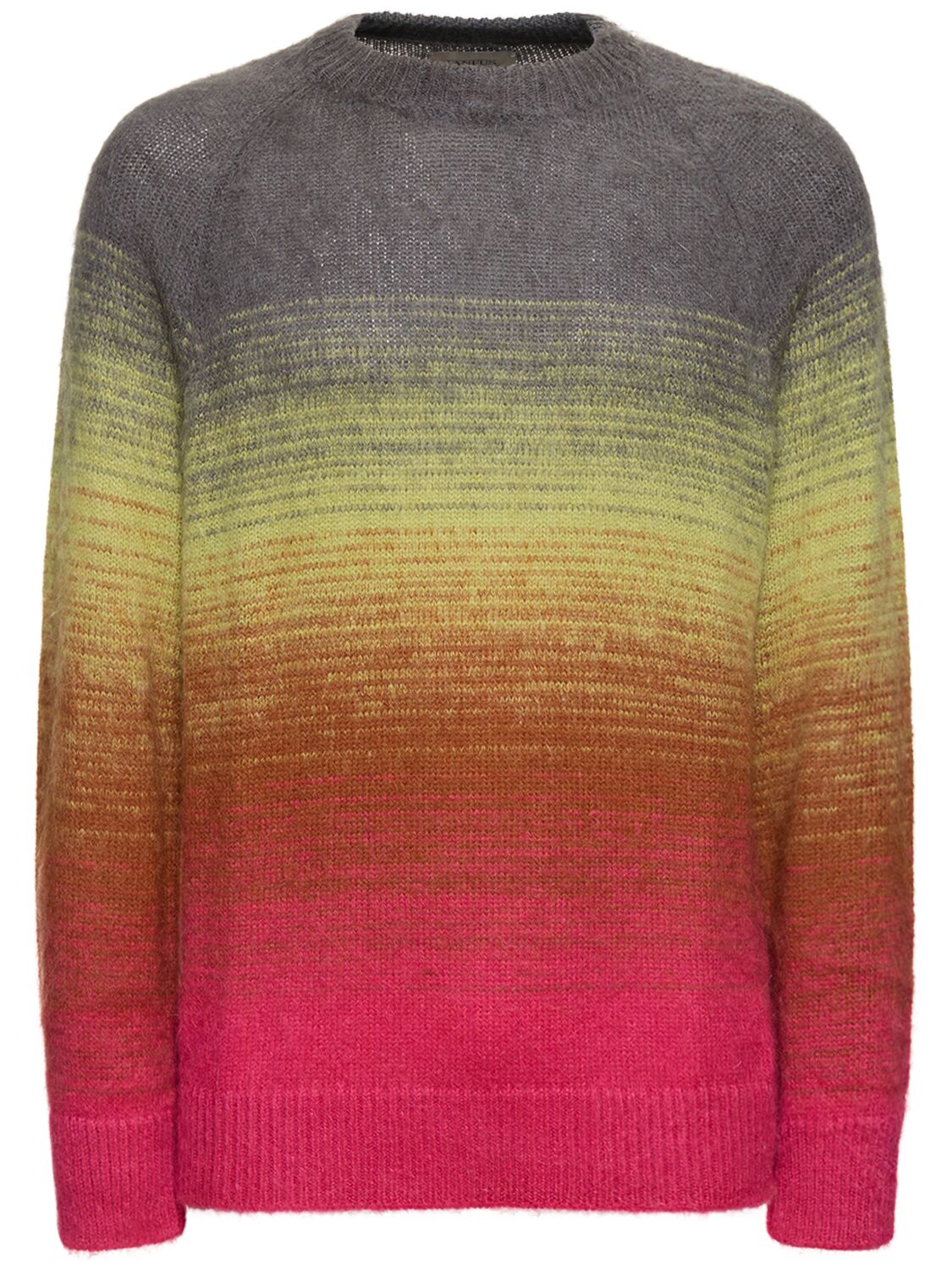 Laneus Degradé Crewneck Sweater In Multicolor