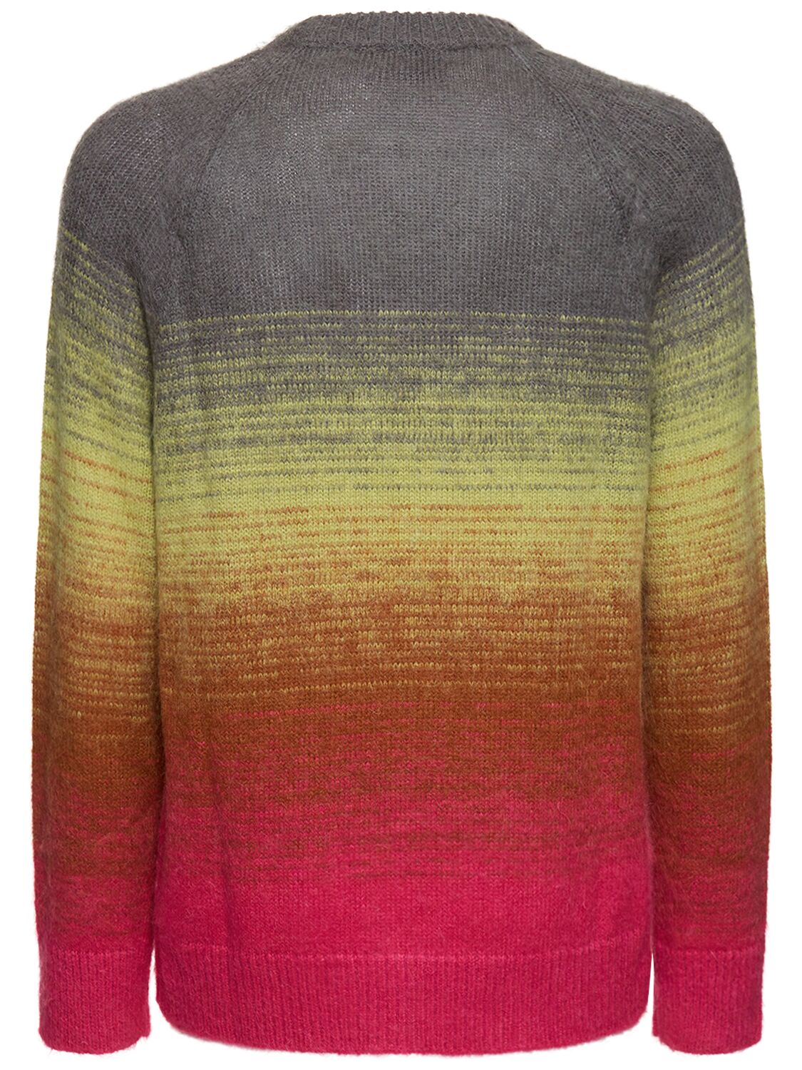 Shop Laneus Degradé Crewneck Sweater In Multicolor