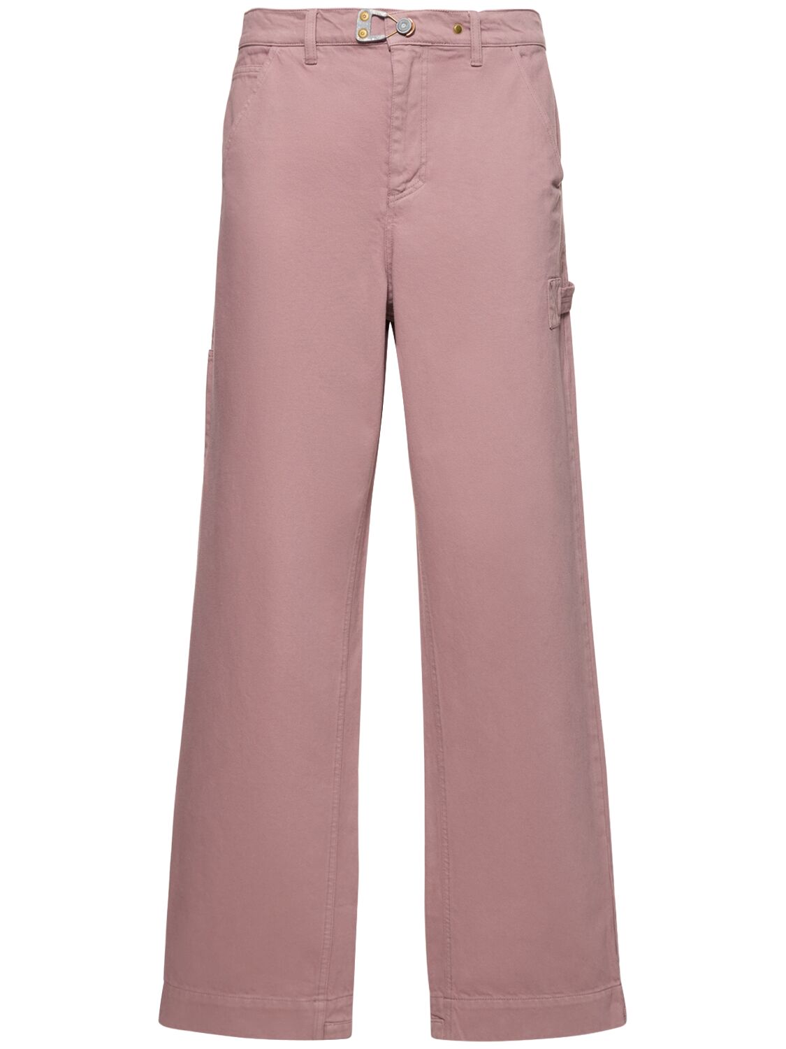 Objects Iv Life 27cm Baggy Cotton Denim Jeans In Pink
