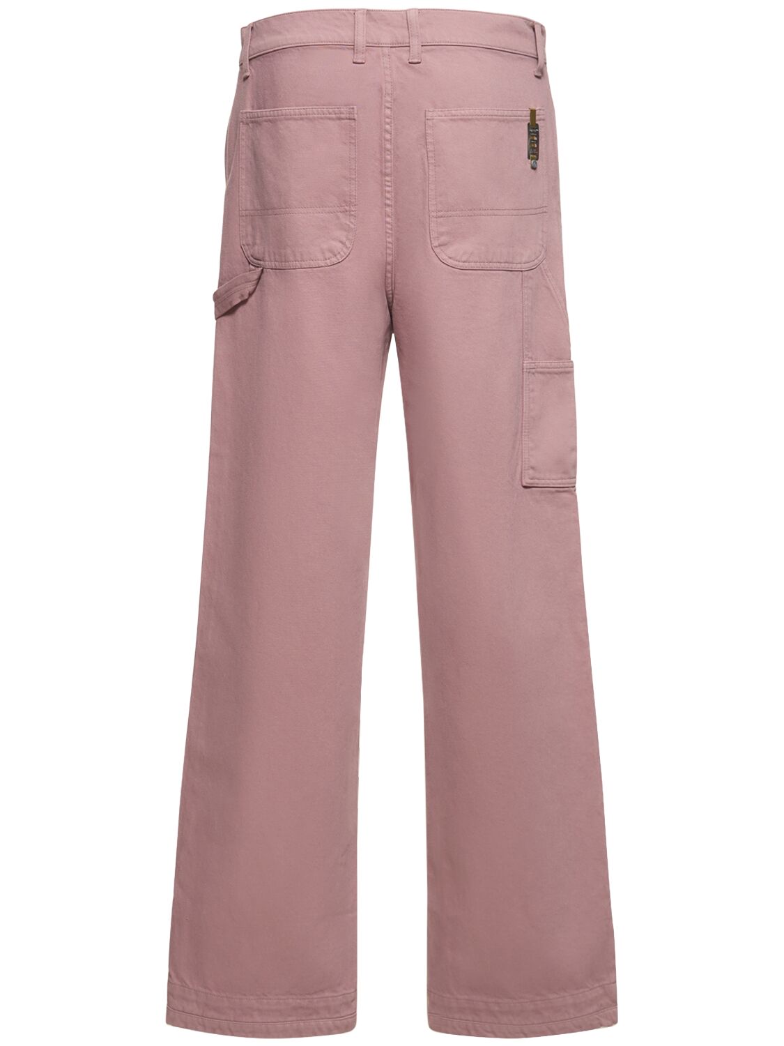 Shop Objects Iv Life 27cm Baggy Cotton Denim Jeans In Pink