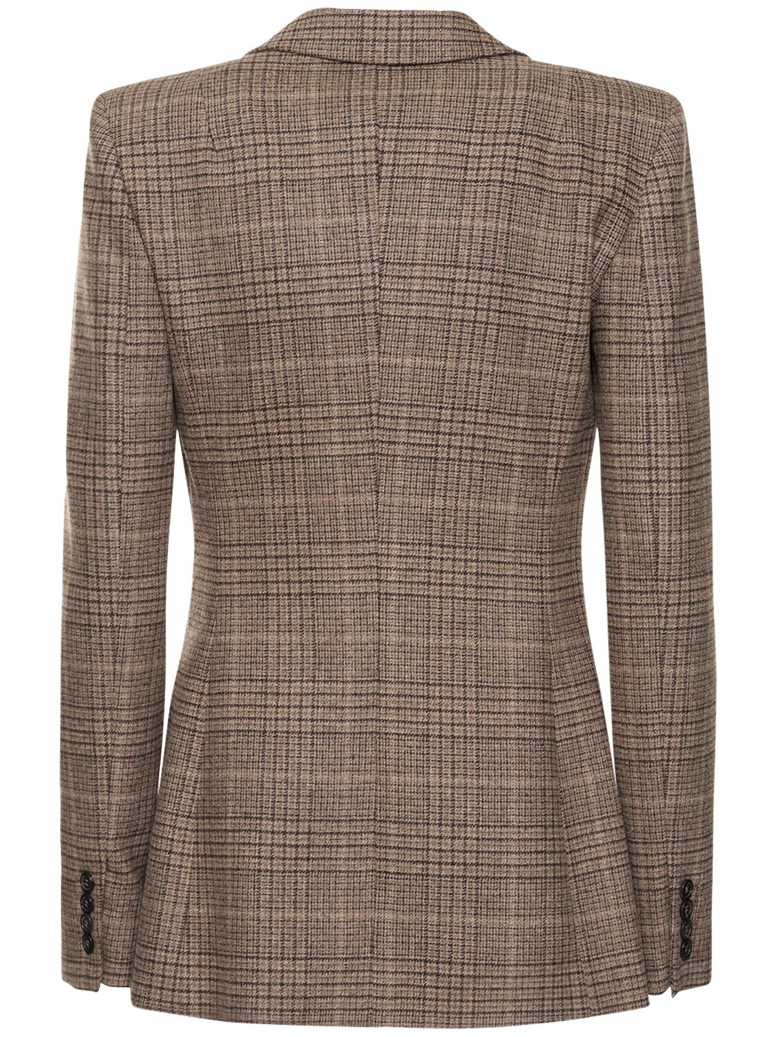 Shop Michael Kors Georgina Single Breasted Flannel Jacket In Multicolor