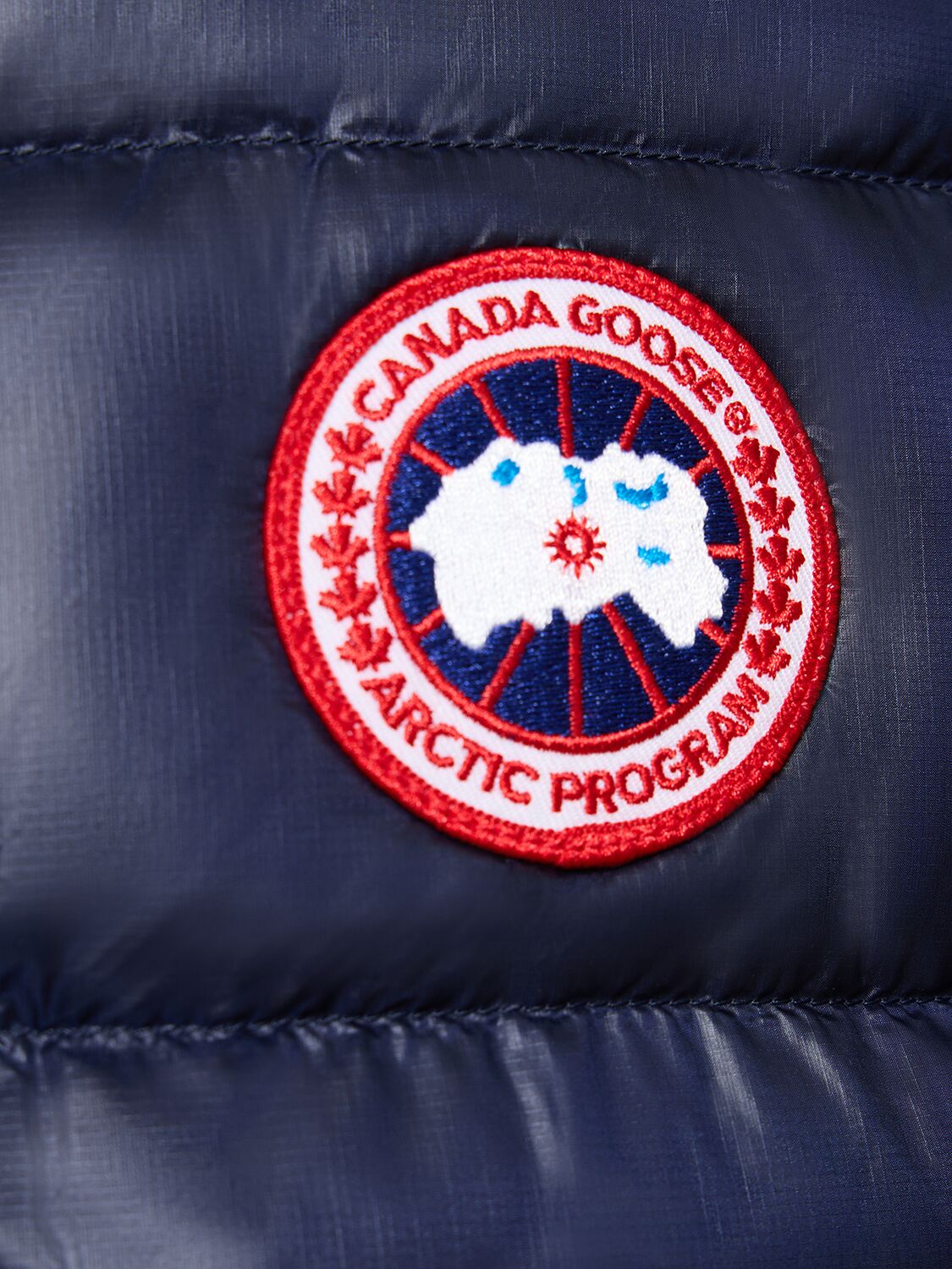 Shop Canada Goose Crofton Recycled Nylon Down Vest In Atlantic Navy