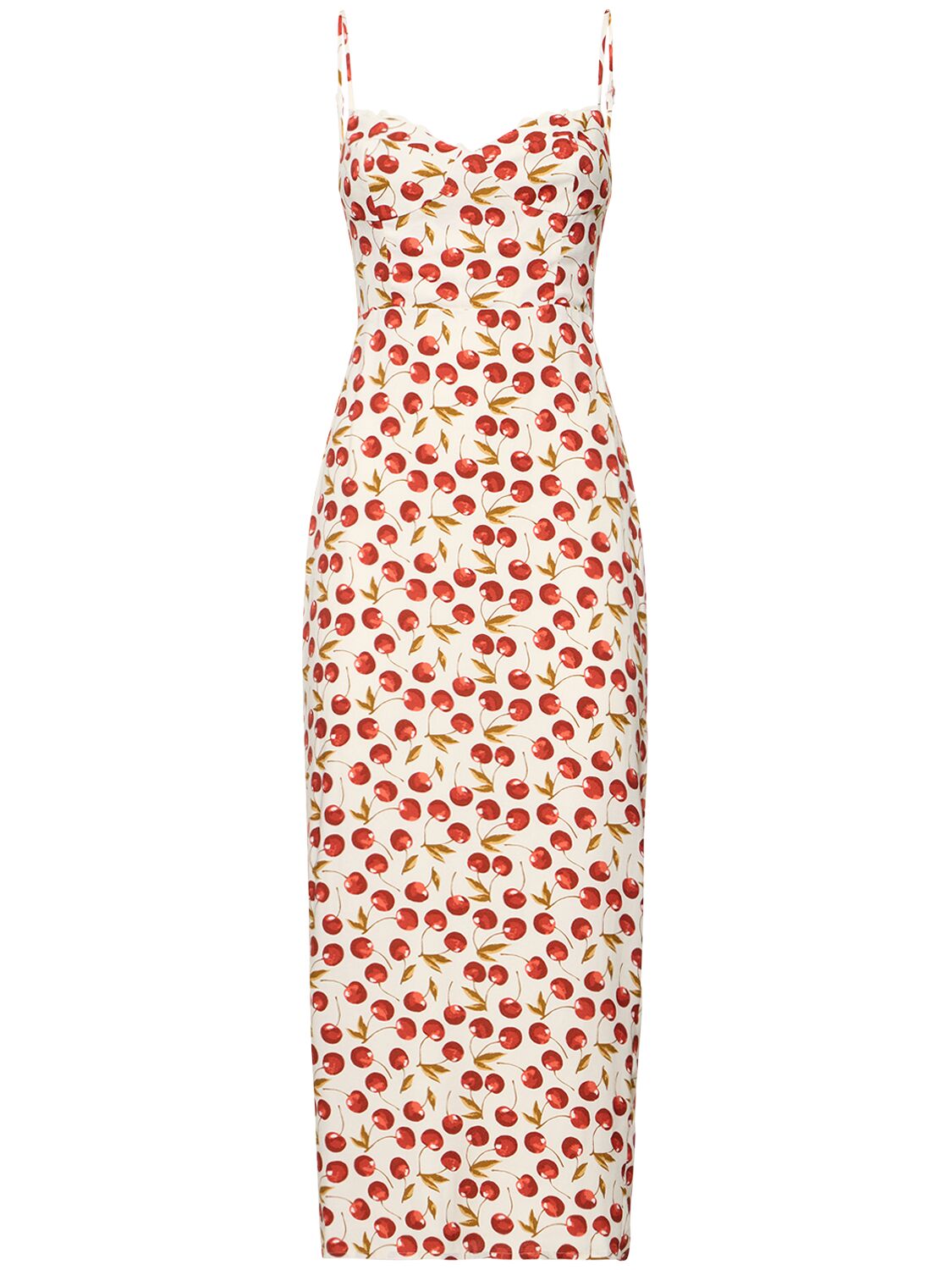 REFORMATION PENNINGTON PRINTED CREPE MIDI DRESS