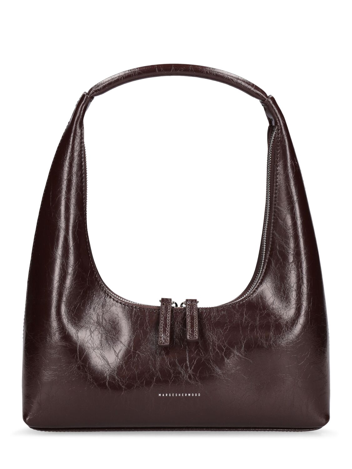 Leather handbag Marge Sherwood Brown in Leather - 23363011