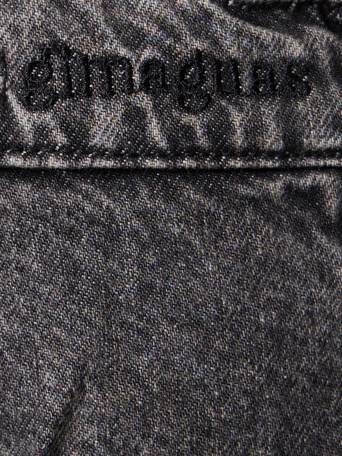 Shop Gimaguas Mila Cotton Straight Pants In Grey