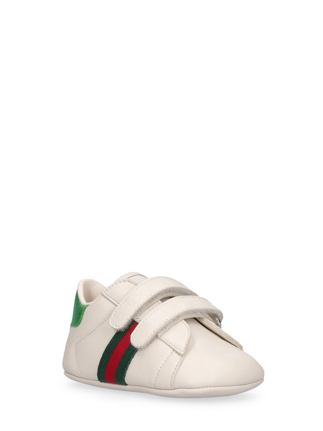 Shop Gucci Baby New Ace Pre-walker Shoes In White