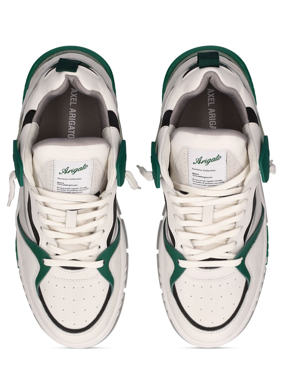 Shop Axel Arigato Astro Sneakers In White,green