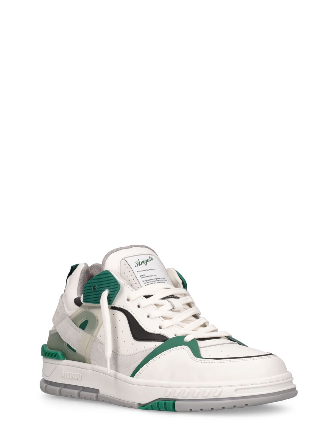 Shop Axel Arigato Astro Sneakers In White,green