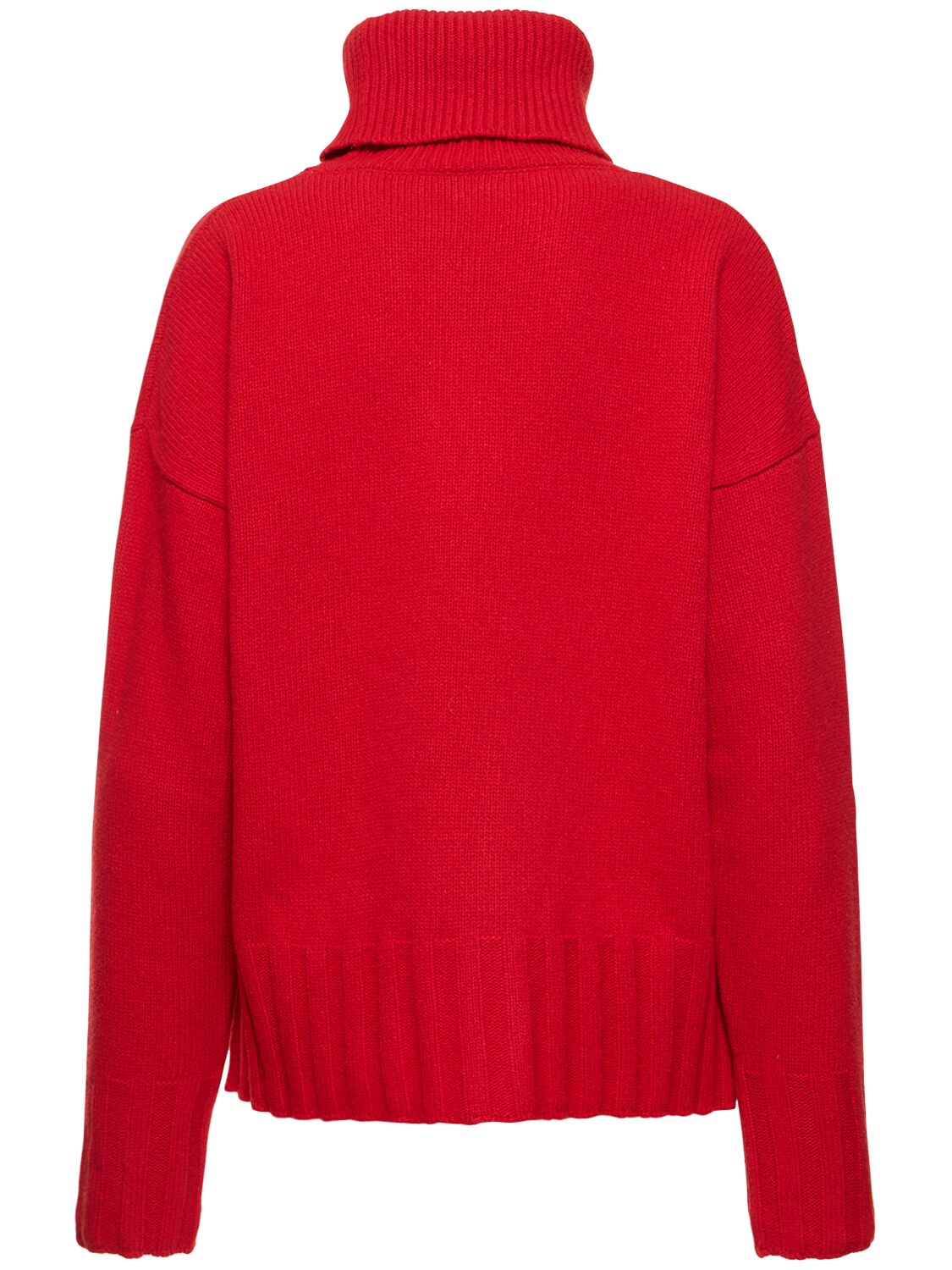 Shop Made In Tomboy Ely Wool Knit Turtleneck Sweater In Red