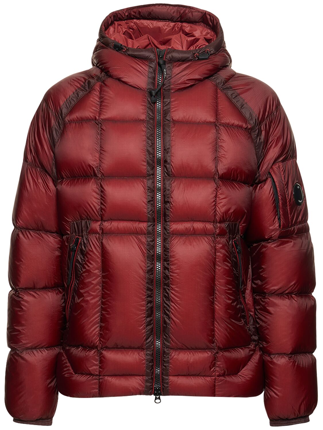 C.P. Company D.D. concealed-hood puffer jacket - Red