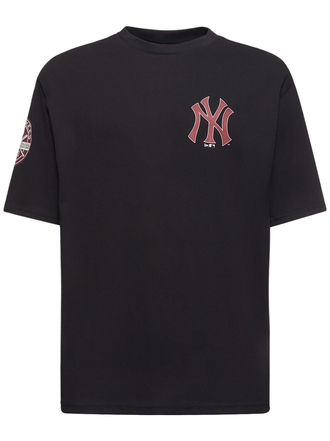 New Era New York Yankees Mlb Large Logo Oversized Tee In Blue,red