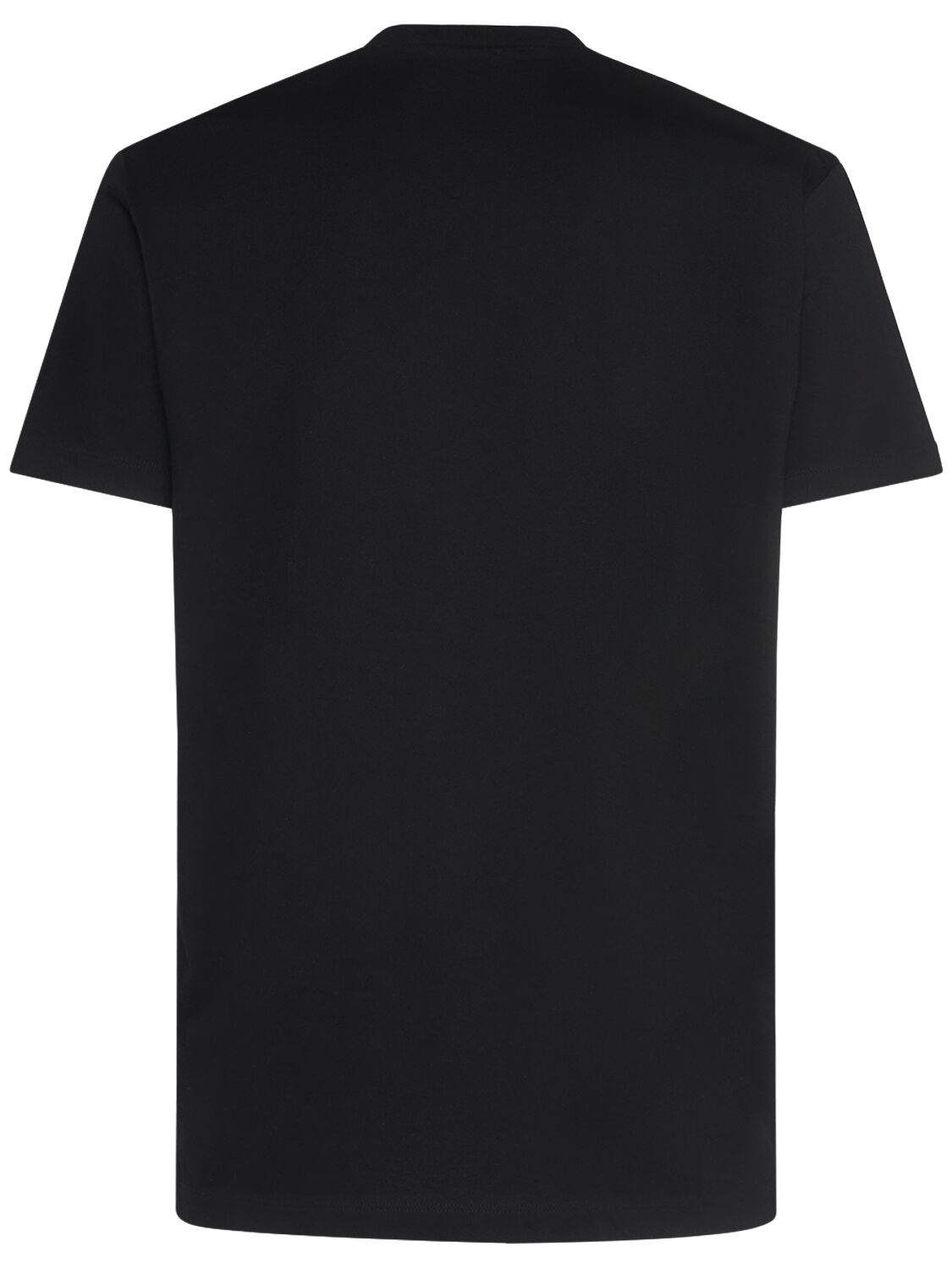 Shop Dsquared2 Rocco Siffredi Print Cotton T-shirt In Black