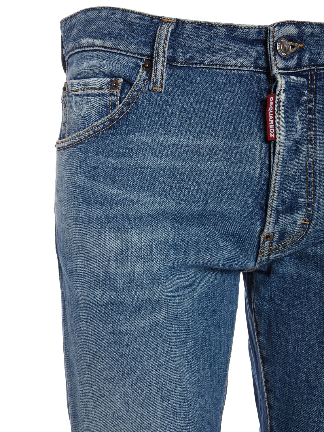 Shop Dsquared2 Cool Guy Fit Cotton Denim Jeans In Navy