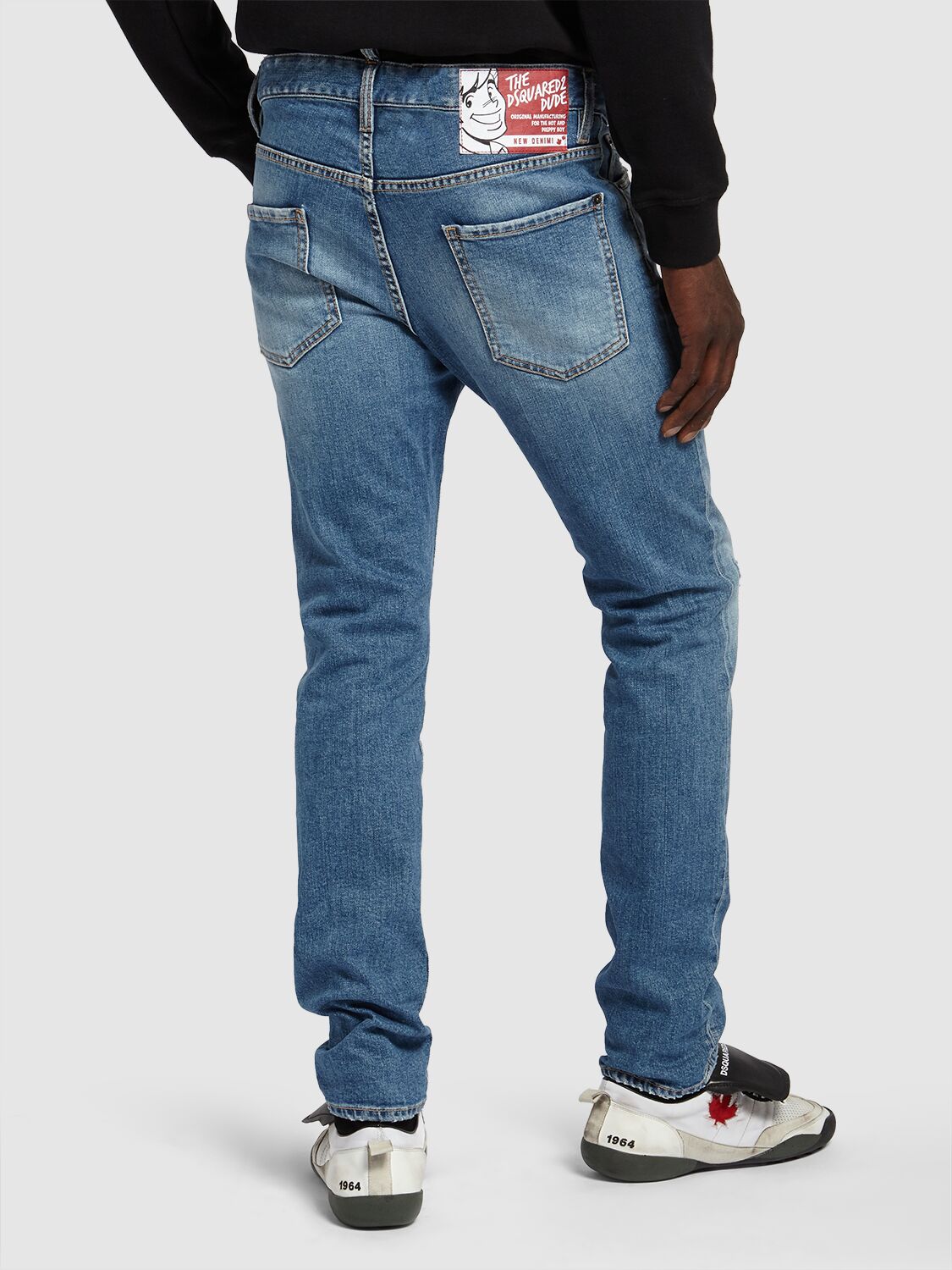 Shop Dsquared2 Cool Guy Fit Cotton Denim Jeans In Navy