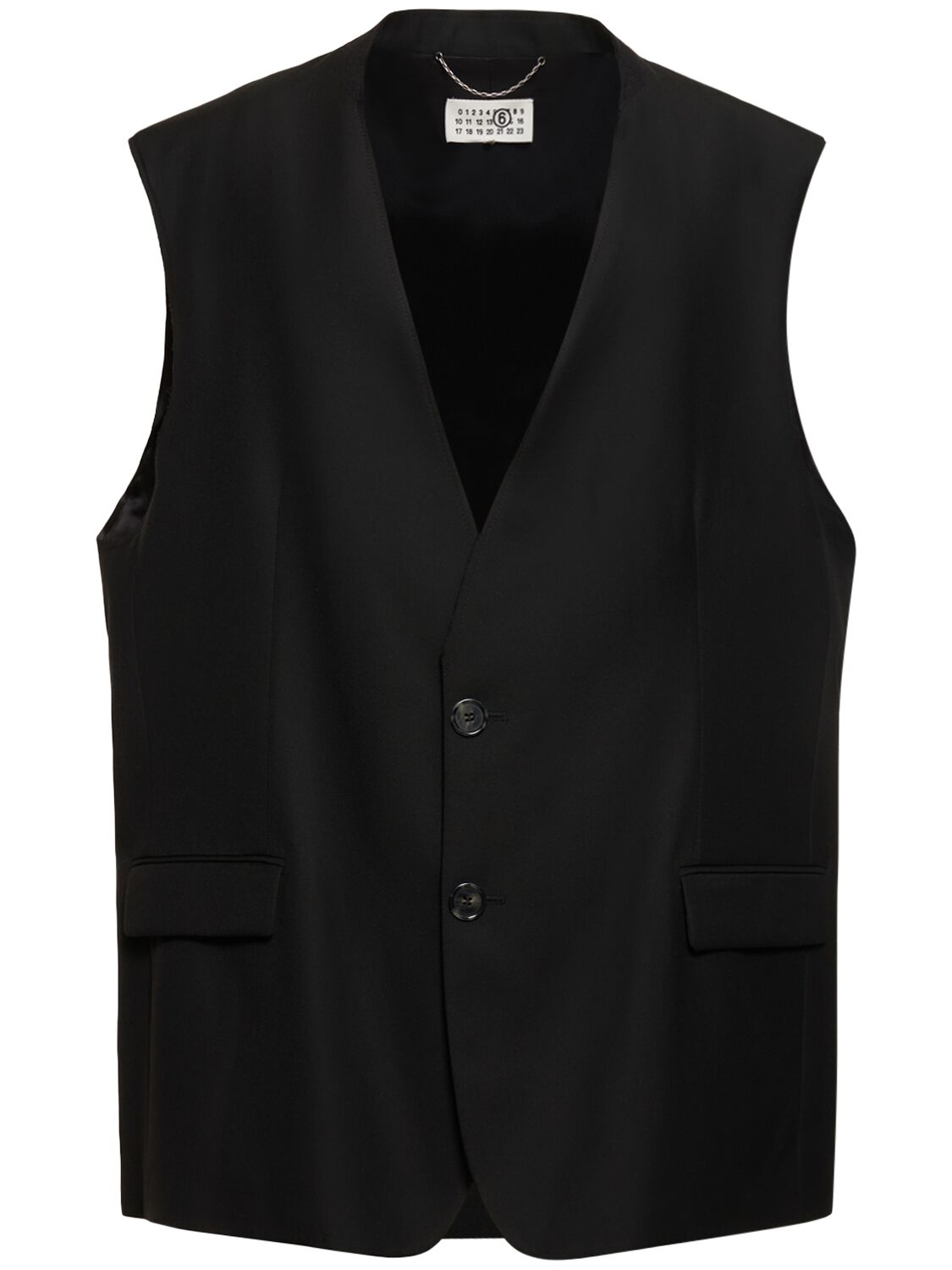 Gilet En Laine Mélangée - MM6 MAISON MARGIELA - Modalova
