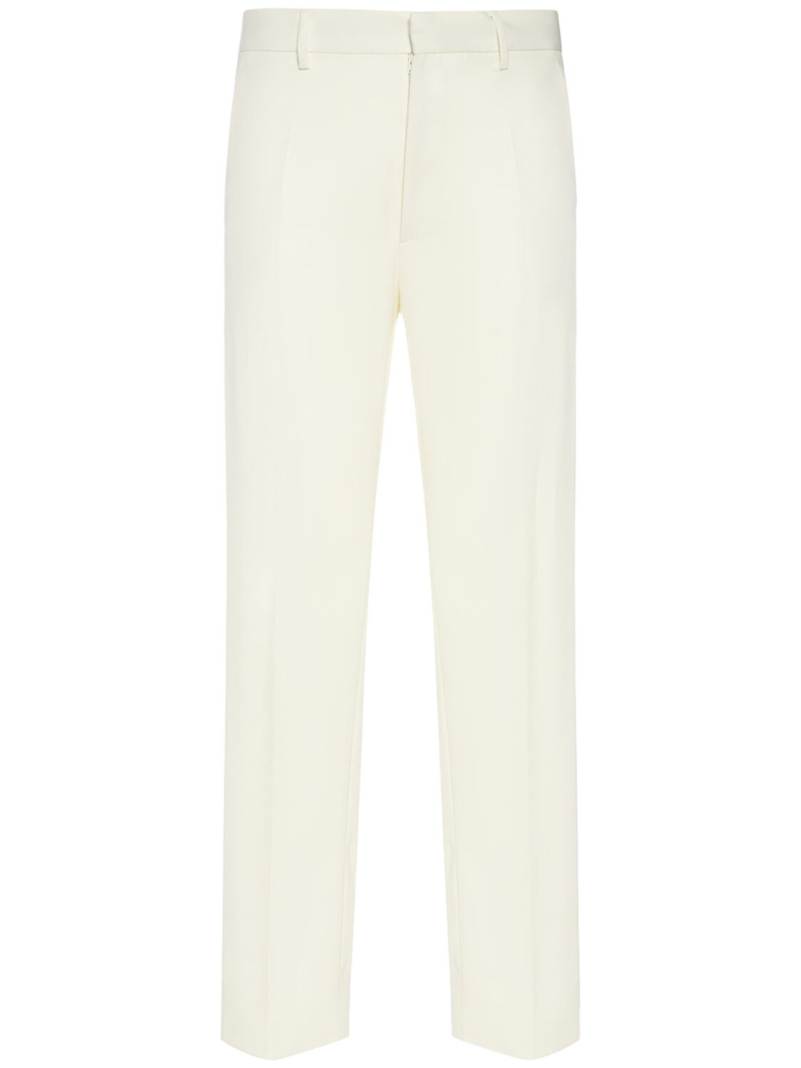 Dsquared2 Tailored Wool Blend Pants In Off White