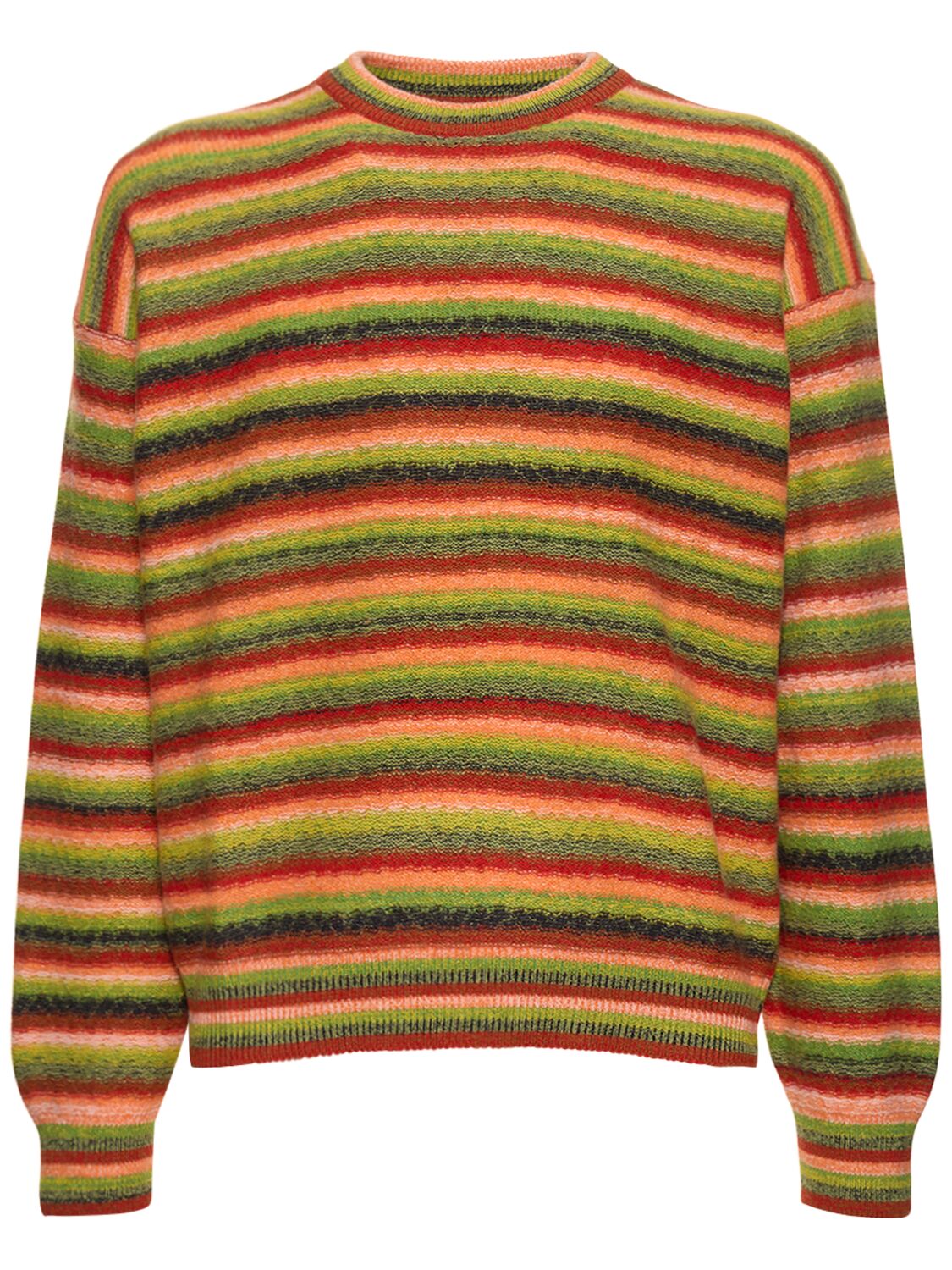 Striped Cashmere & Wool Crewneck Sweater