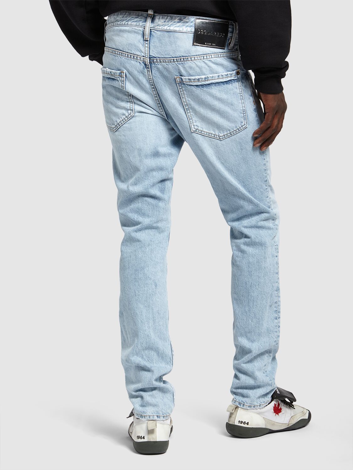 Shop Dsquared2 Cool Guy Fit Cotton Denim Jeans In Navy