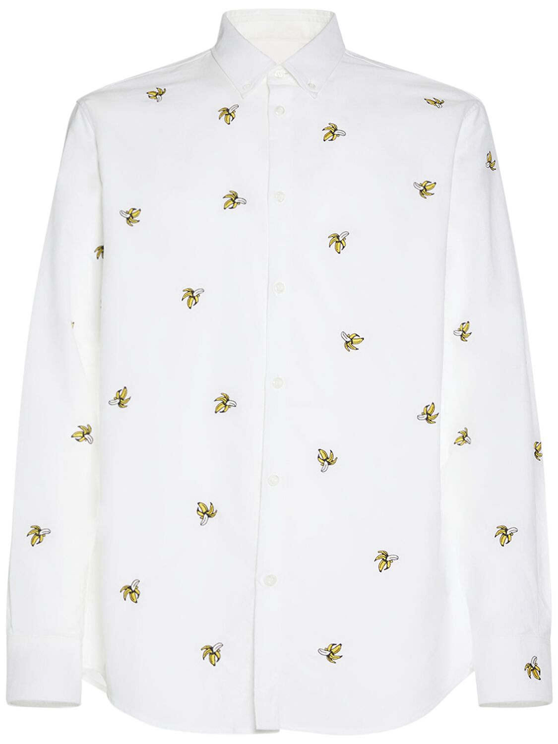 Image of Embroidered Cotton Relaxed Shirt