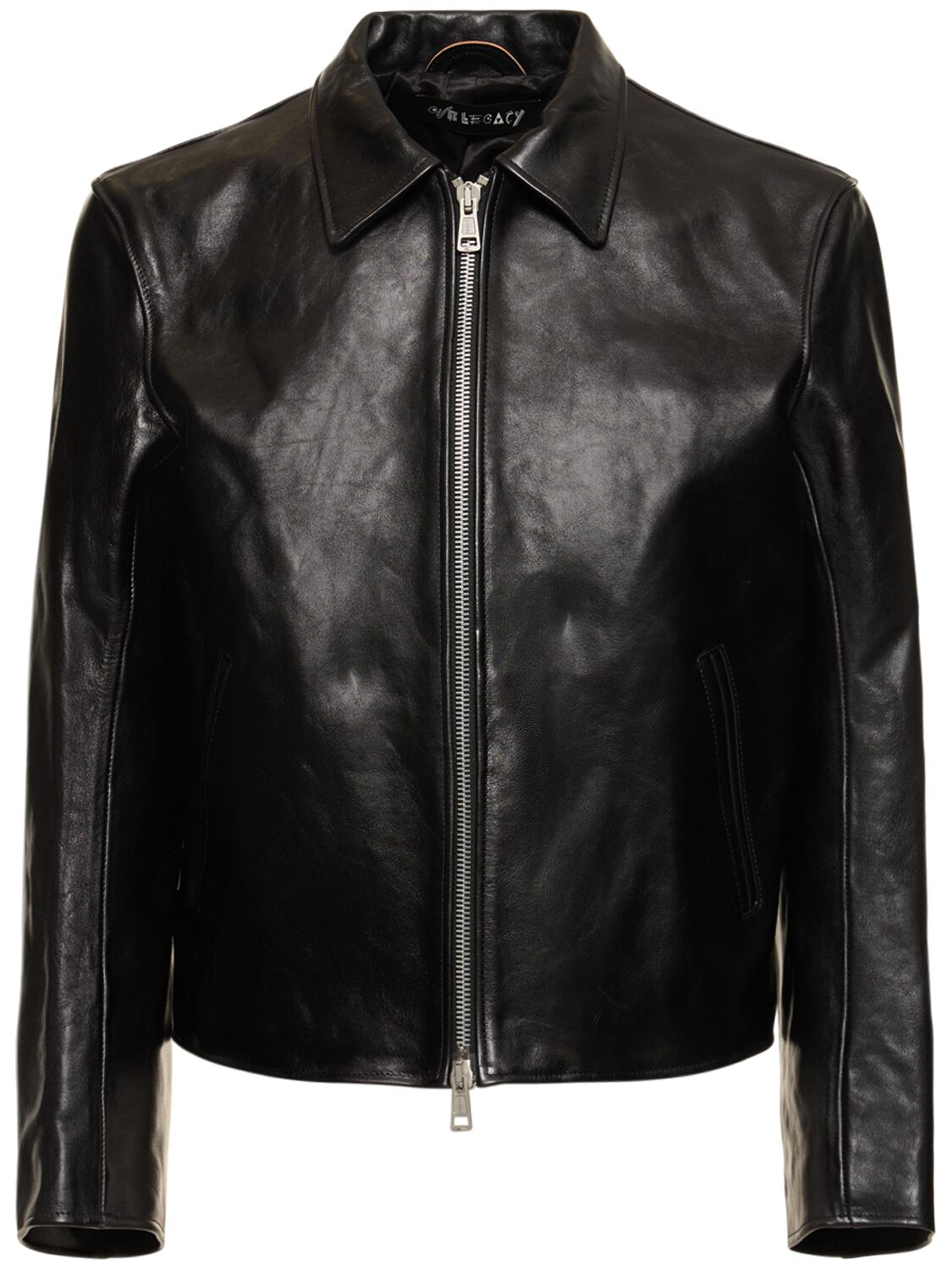 OUR LEGACY DYED LEATHER MOTO JACKET