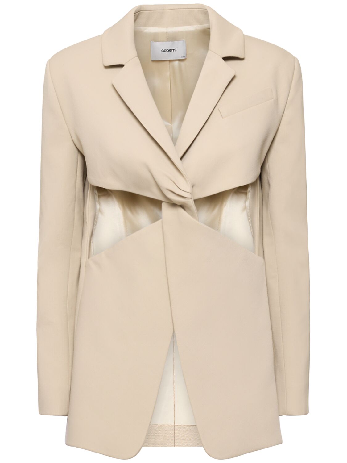 Twisted Cutout Tailored Jacket
