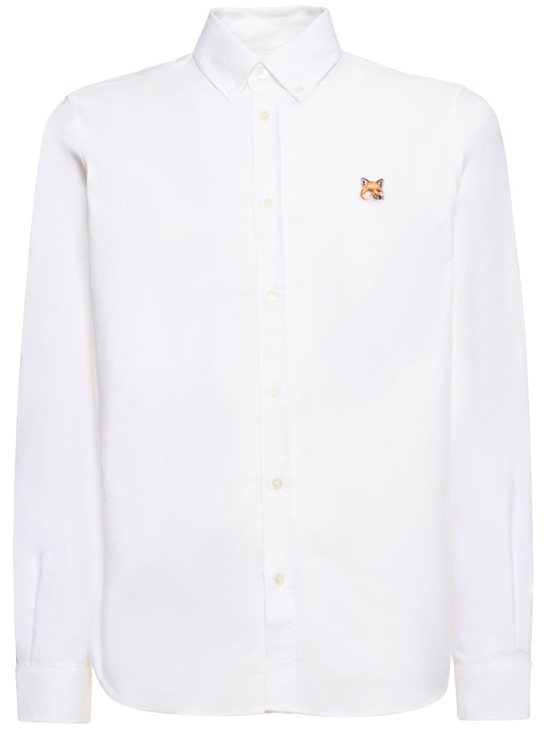MAISON KITSUNÉ BUTTON DOWN FOX HEAD OXFORD SHIRT