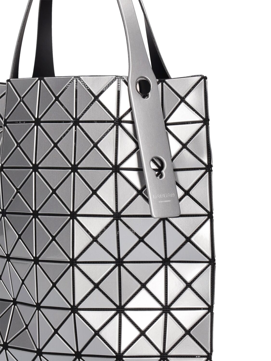 Shop Bao Bao Issey Miyake Prism Tote Bag In Silver