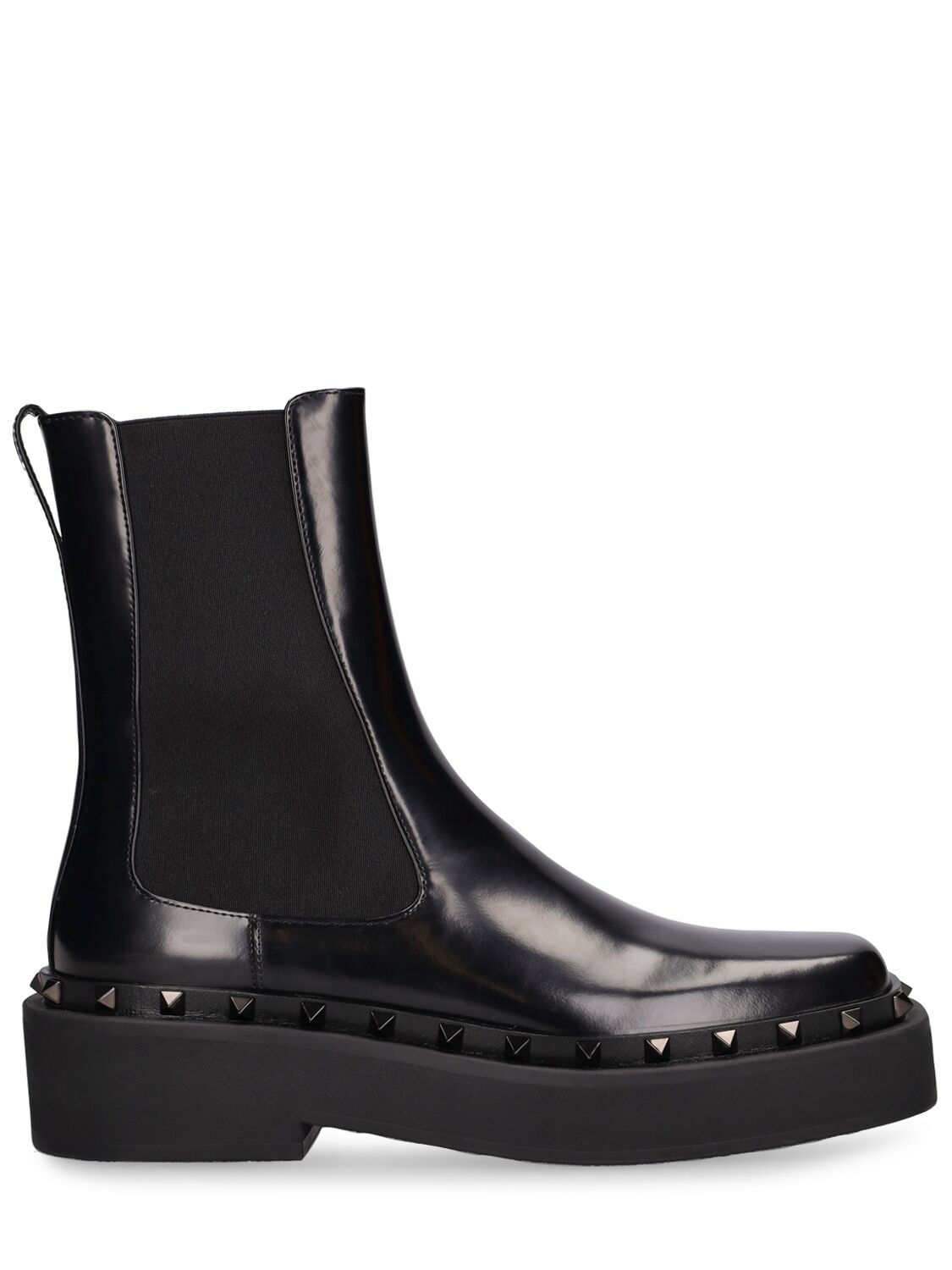 Image of 50mm Rockstud M-way Leather Ankle Boots
