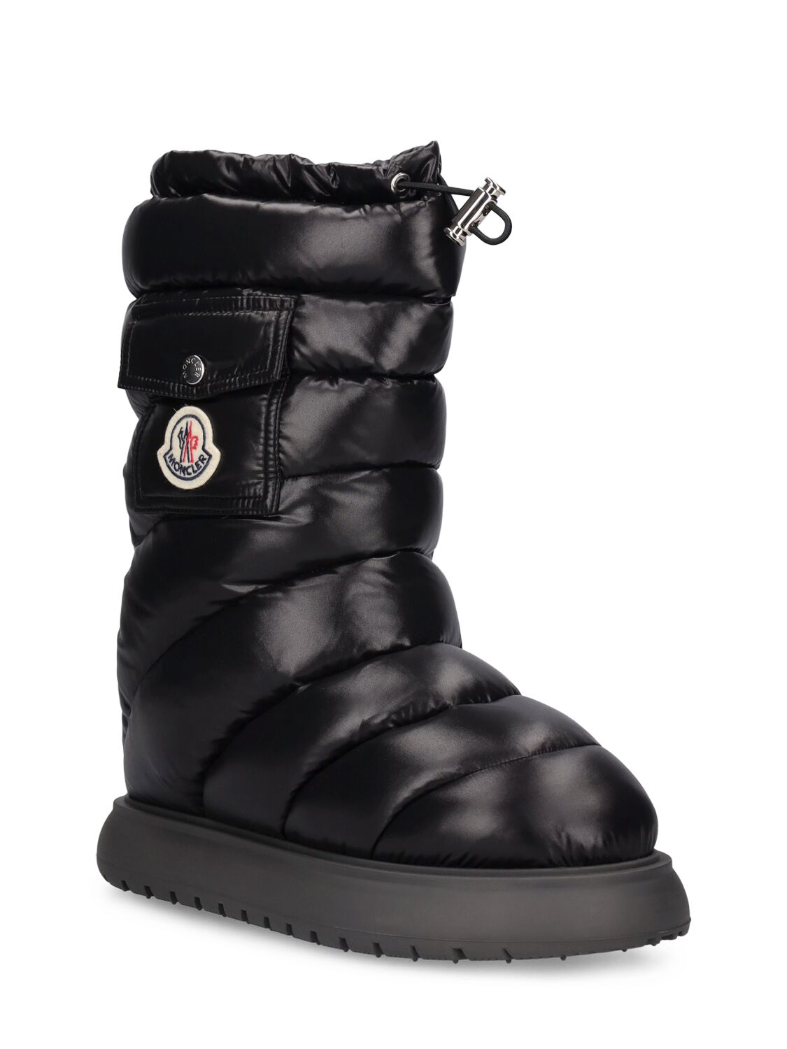 Shop Moncler Gaia Pocket Mid Nylon Snow Boots In Black