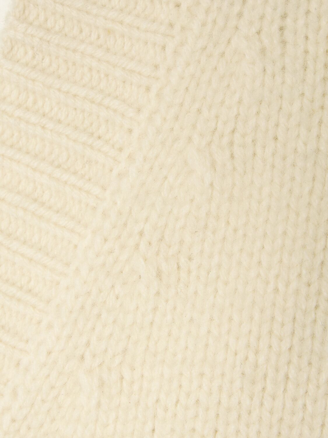 Shop Totême V-neck Wool & Cashmere Sweater In 화이트