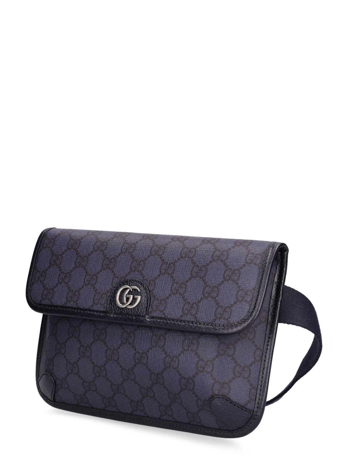 Shop Gucci Ophidia Gg Supreme Belt Bag In Blue,black
