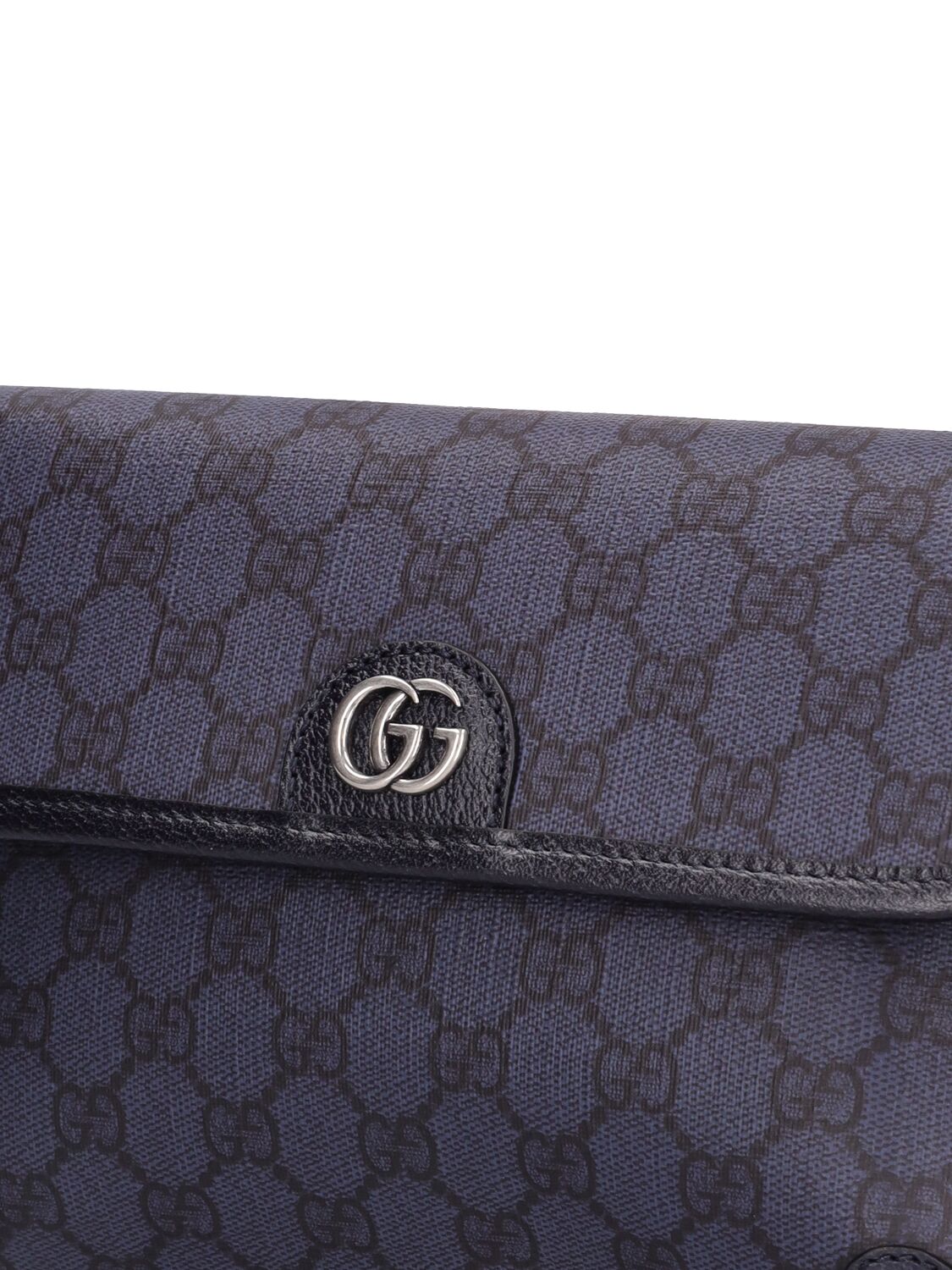 Shop Gucci Ophidia Gg Supreme Belt Bag In Blue,black