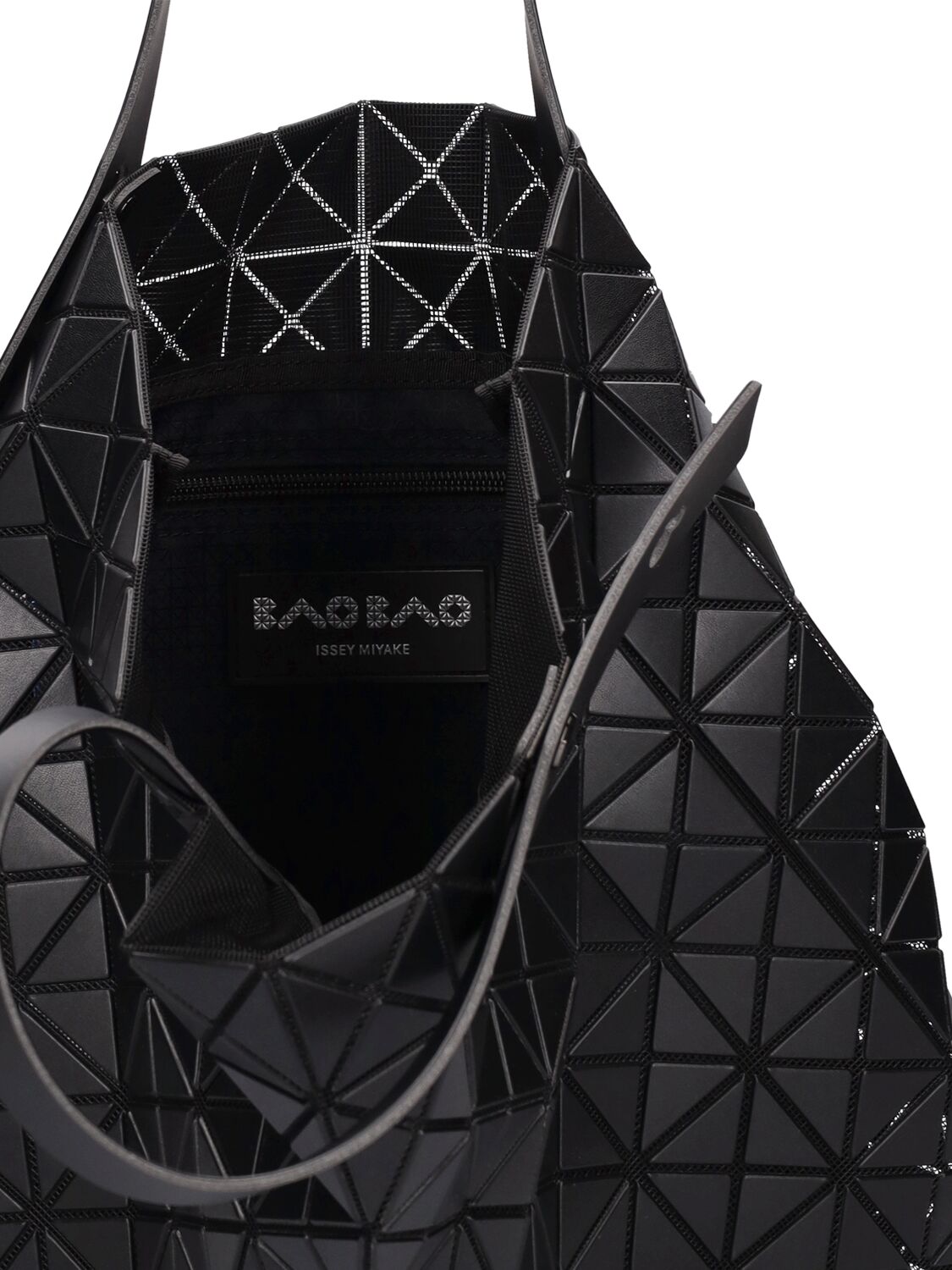 Shop Bao Bao Issey Miyake Matte Prism Tote Bag In Matte Black