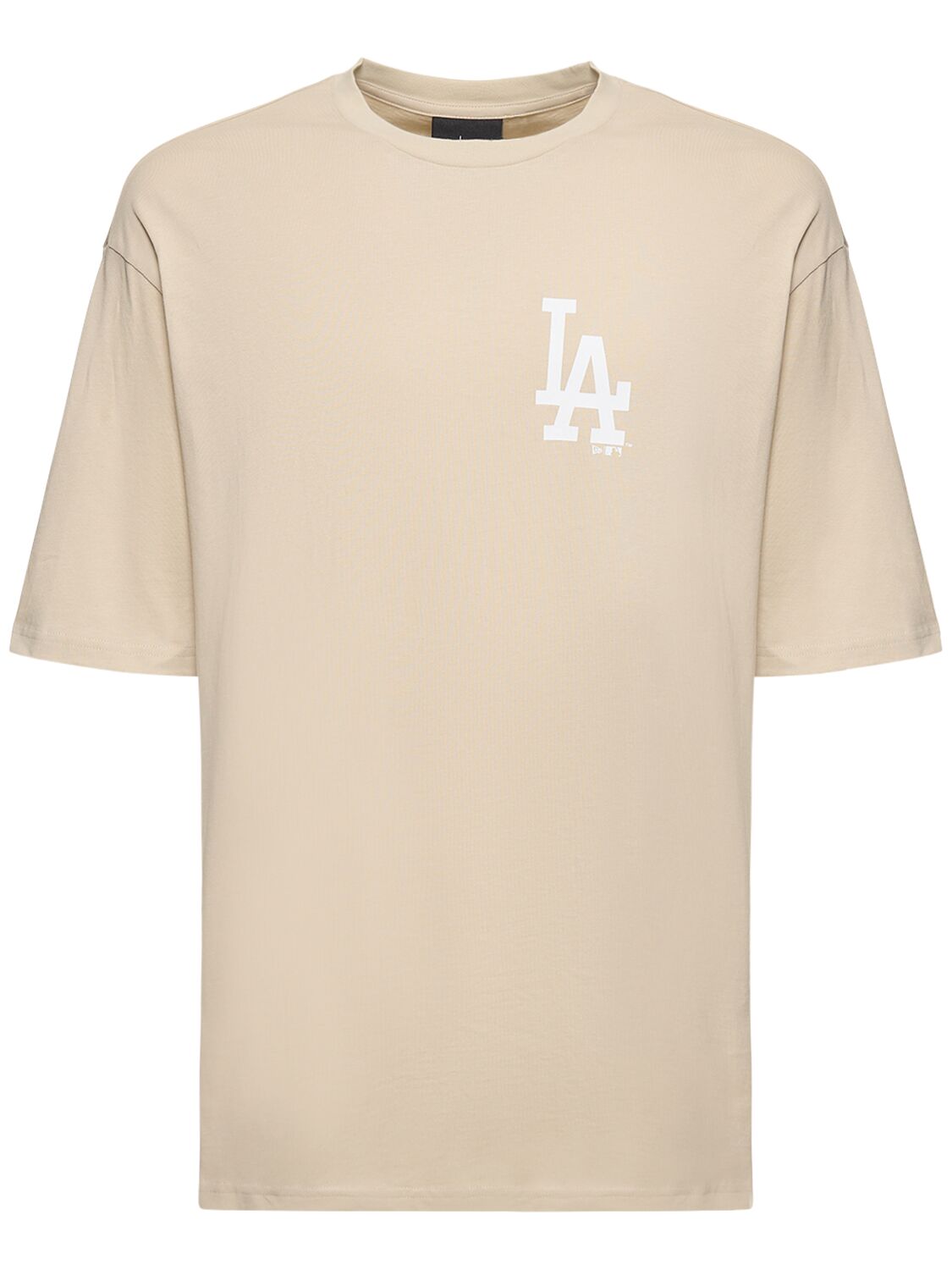 New Era La Dodgers MLB Fish Graphic T-Shirt Beige