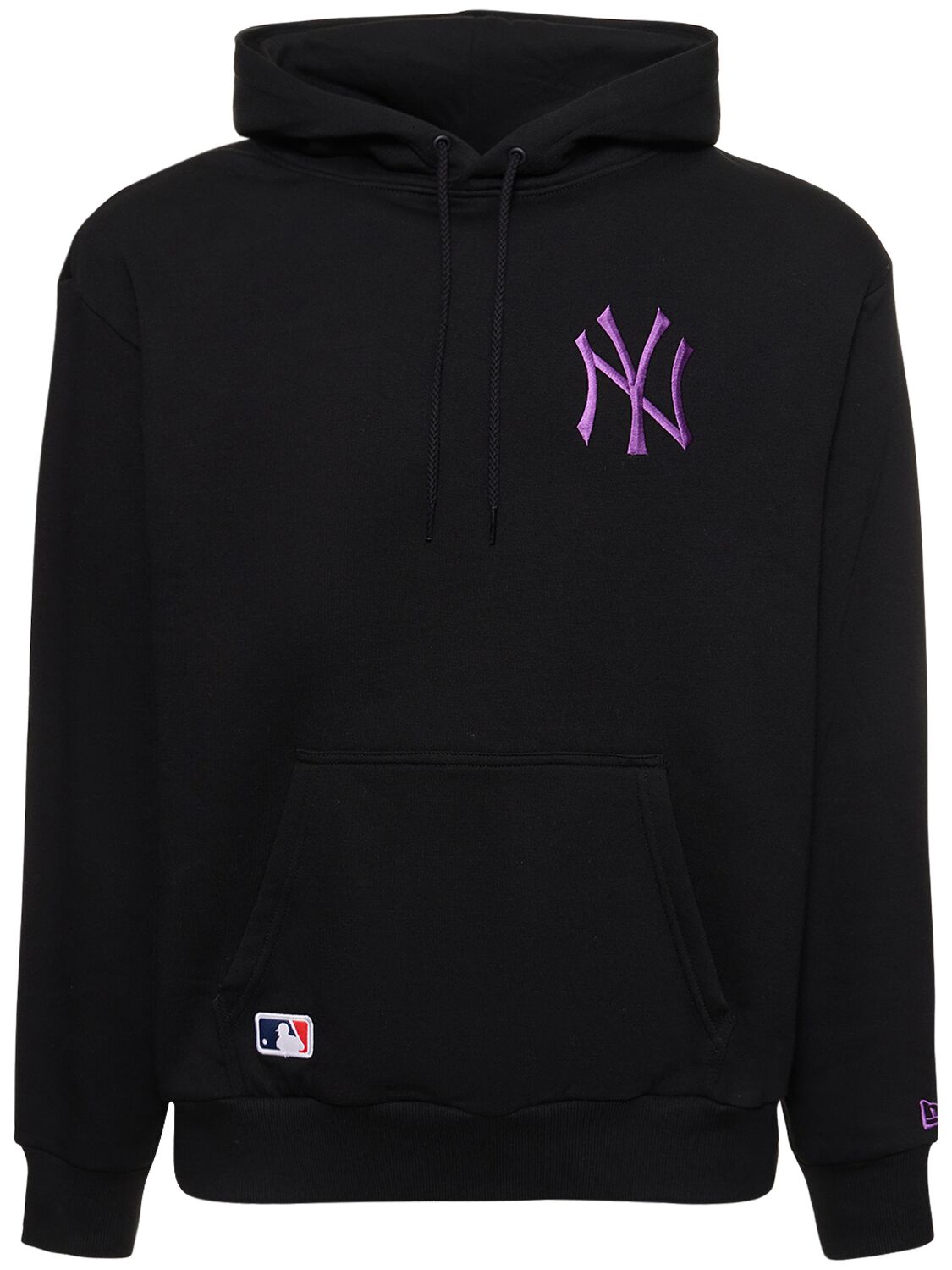 New Era Ny Yankees League Essentials Hoodie In Black,purple