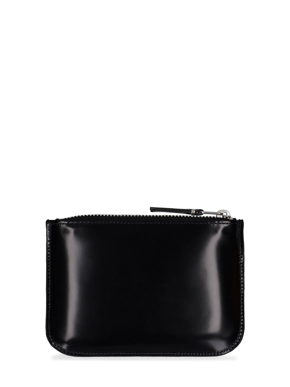 Shop Comme Des Garçons Mirror Inside Leather Wallet In Silver