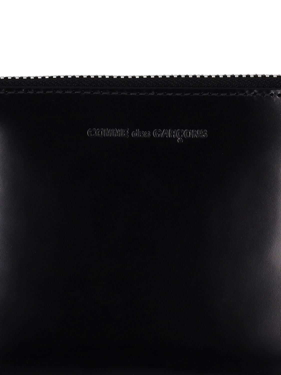 Shop Comme Des Garçons Mirror Inside Leather Wallet In Silver