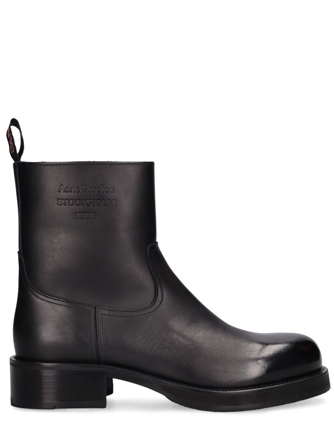 Image of Besare Leather Ankle Boots