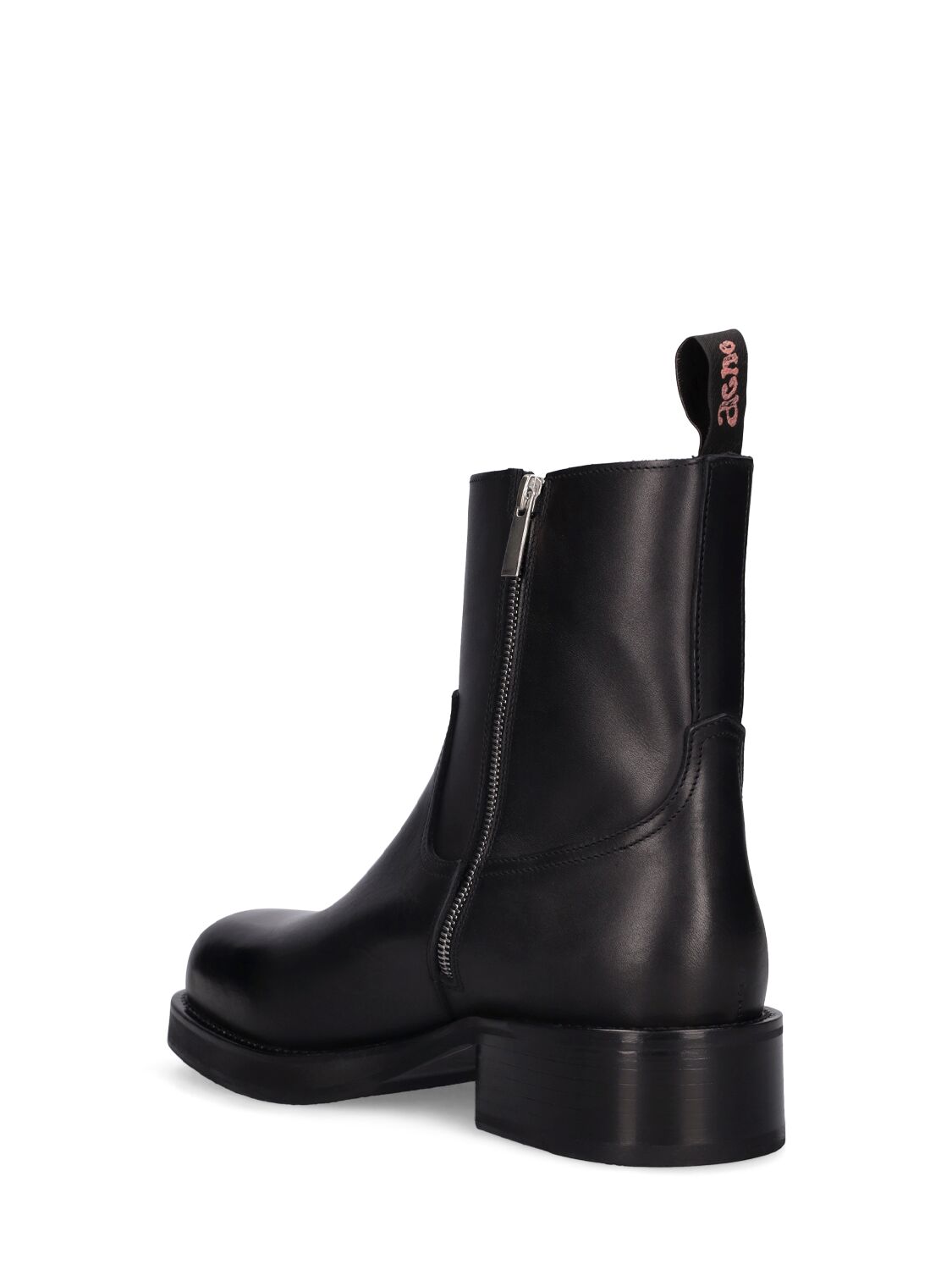 Shop Acne Studios Besare Leather Ankle Boots In Black