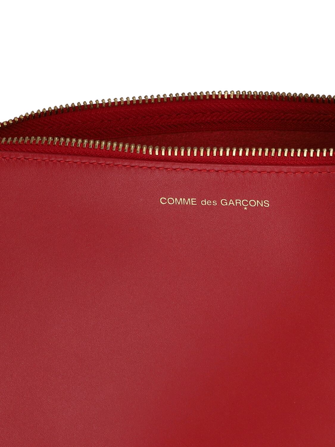 Shop Comme Des Garçons Classic Leather Line Wallet In Red