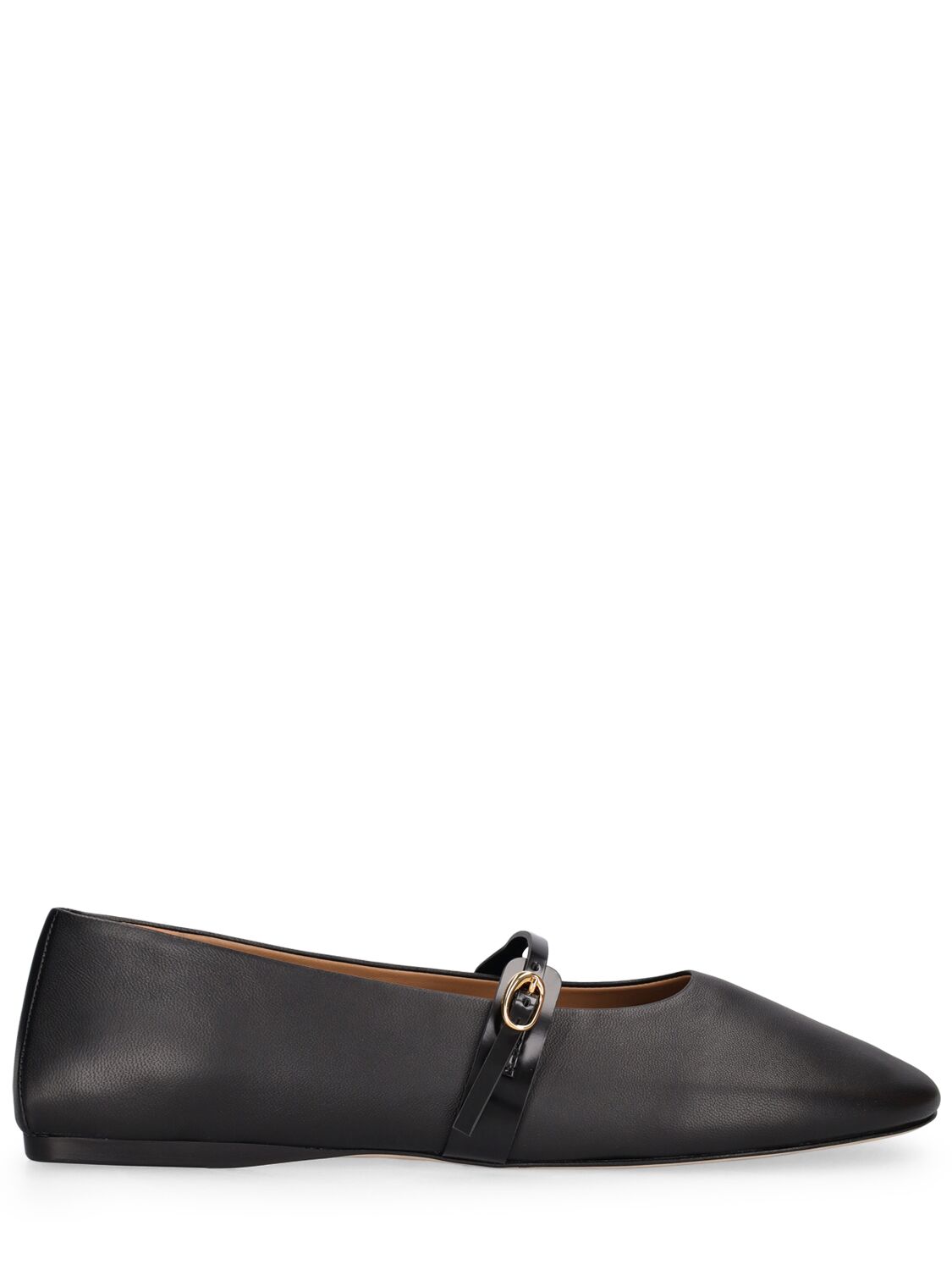 JACQUEMUS 10MM LEATHER BALLERINA FLATS